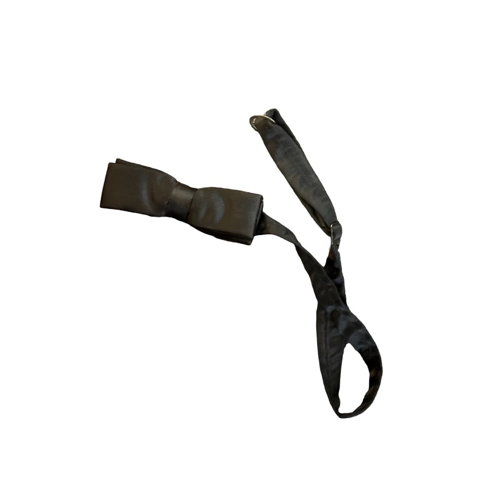 BLACK SELF TIE BOW TIE
